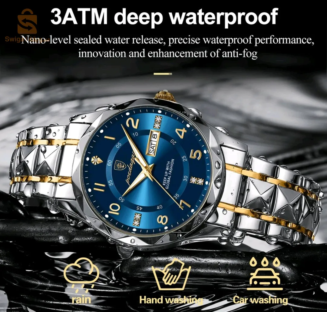 🚨 NOUVELLE SORTIE ORIGINAL 🚨

POEDAGAR montre de mode hommes en acier inoxydable haut marque de luxe étanche lumineux montre-bracelet hommes montres sport Quartz Date