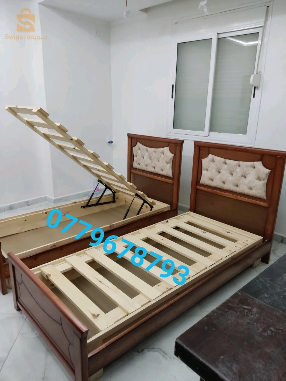 Lit coffre très solide produit local en bois hêtre  disponible à bon prix 😍