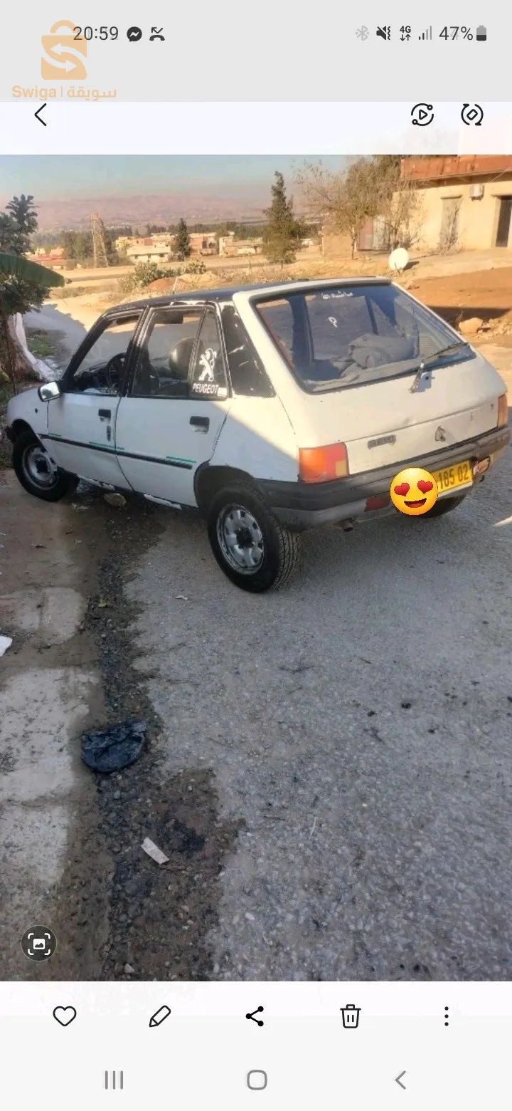 205 محرك كوشي مريقل من كلش بيبان في4 ومانا محطوطين لون أبيض دوريجين والباقي سكوتش  باسكو كانت زرقة وتابي فيه شوية رشاوة