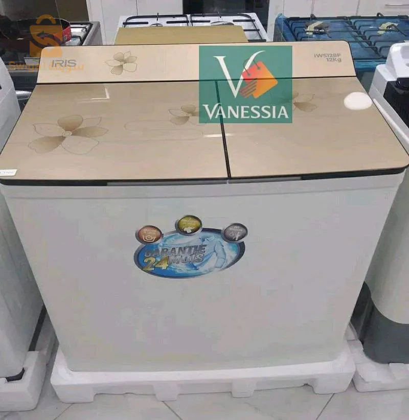 Machine à laver marque iris
✅ Garantie 24 mois
✅Capacité 12 Kg
✅Désigne moderne 3D
✅ Dimensions 93×57×hauteur 96 cm
✅Semi automatique