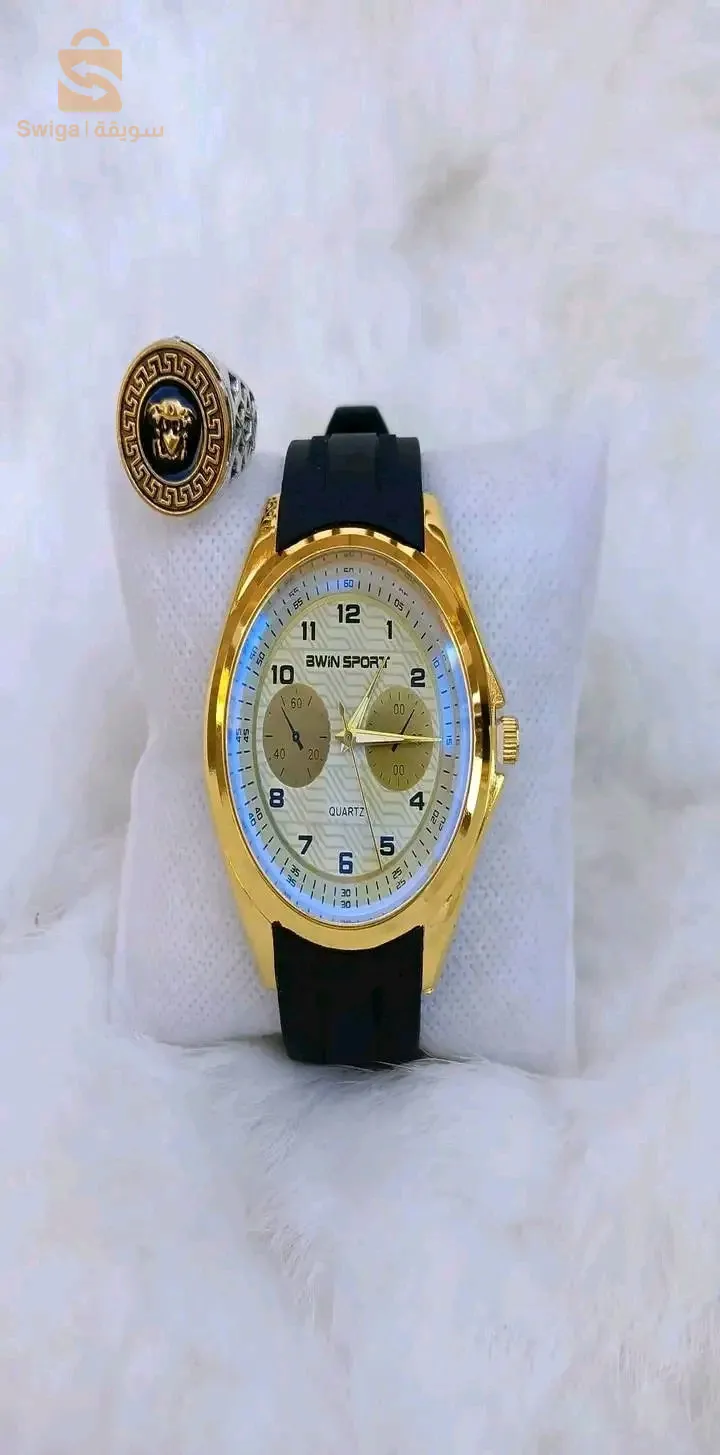 سلعة تتكلم وحدها ✨🔥 سلعة مشالله روعة 💫💯 جودة ريعة بزاااف ⌚ساعة  300da+2000daللخاتم