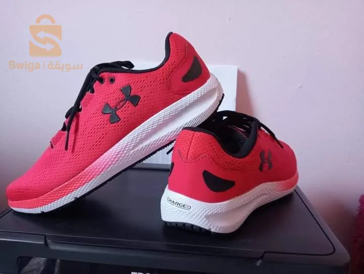 🚨🚨 Nouvelle Arrivage 🚨🚨#Disponible_0558459644
New Articles. #Kaba_Européen 
Chaussure 🇪🇺🇺🇲🇱🇷 #Under_Armour_Homme_Charged_Pursuit 
Couleur: Rouge y Noir 
 Pointure :43
#underarmour #chaussures #chaussureshommes #underarmourshoes #underarmouroriginal