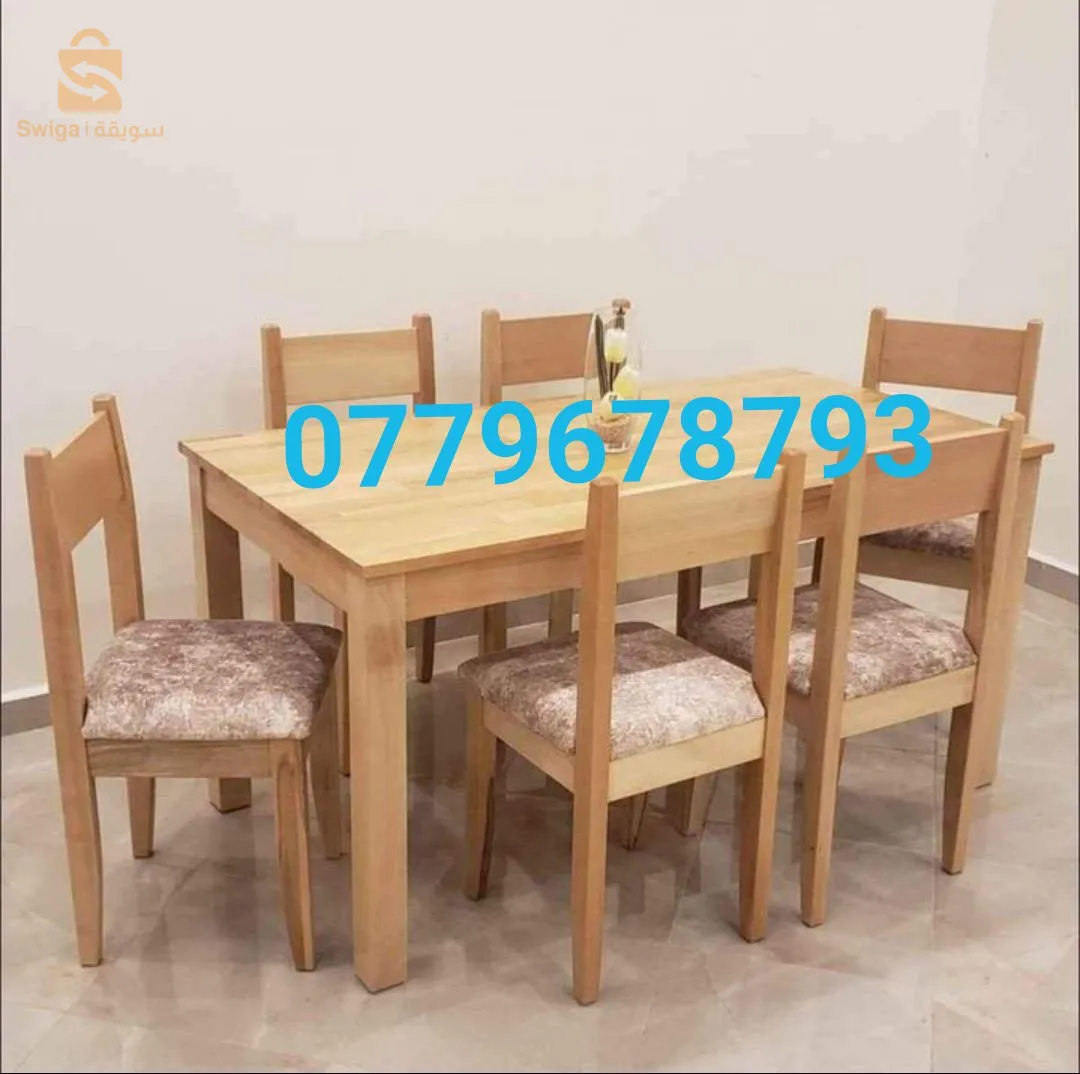 table de cuisine 6 chaises hêtre 100%