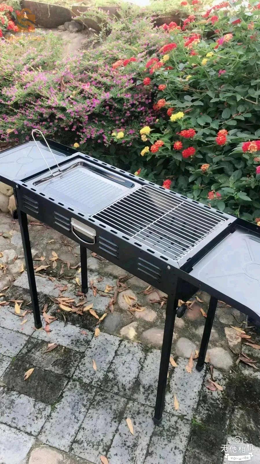 شواية كبيرة مستطيلة محمولة من الفولاذ المقاوم للصدأ$👍