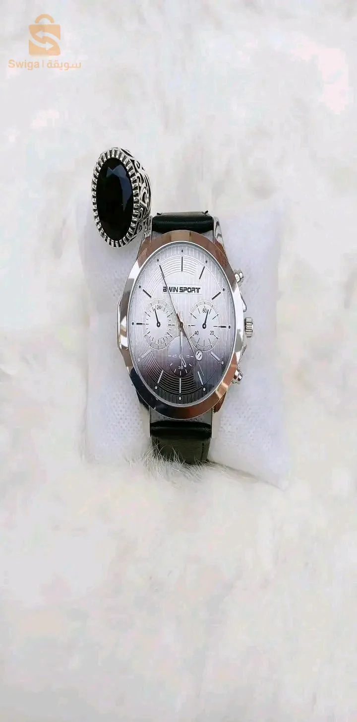 سلعة تتكلم وحدها ✨🔥 سلعة مشالله روعة 💫💯 جودة ريعة بزاااف ⌚ساعة  300da+2000daللخاتم