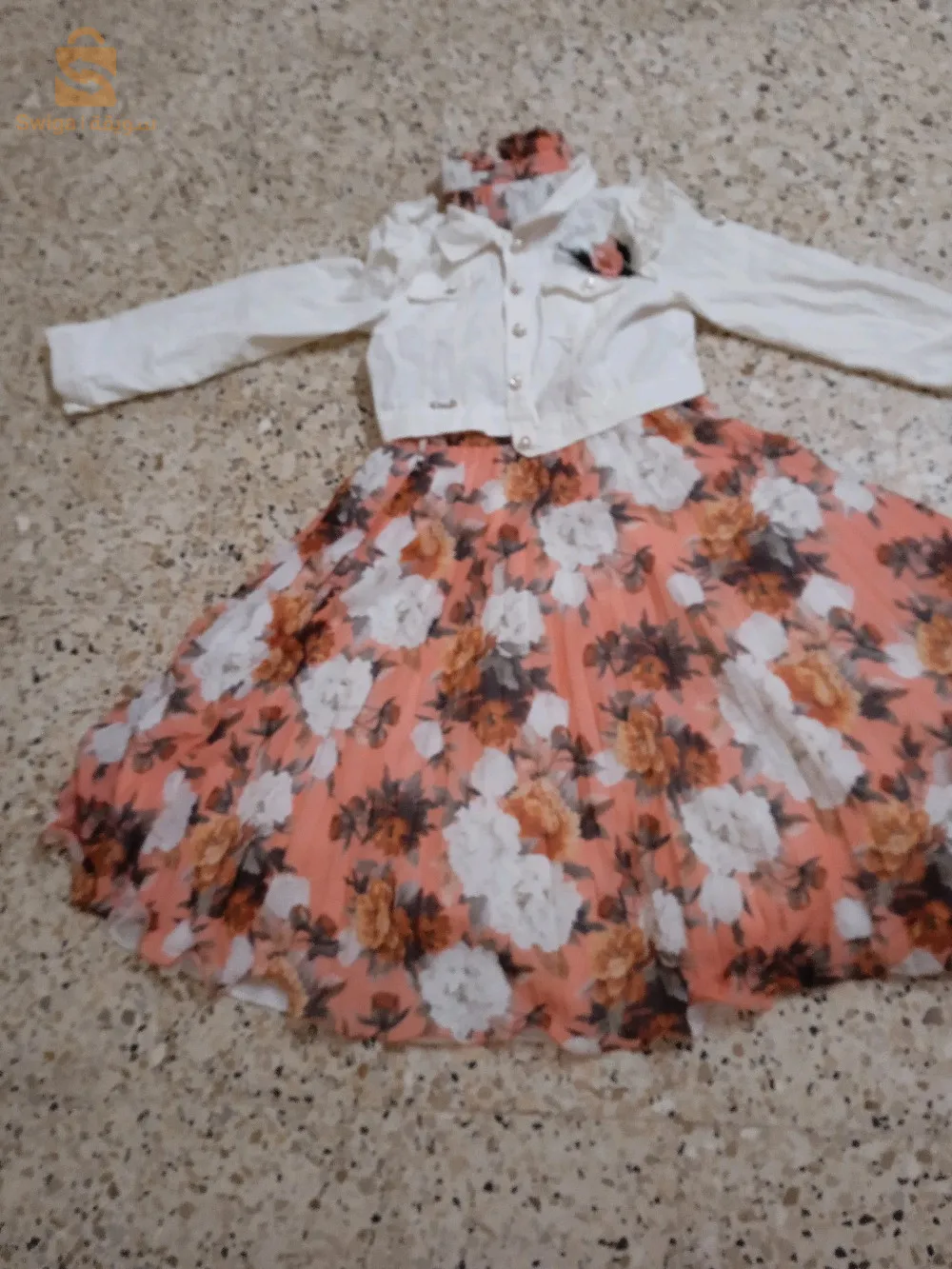 فستان بنوتات 12سنة