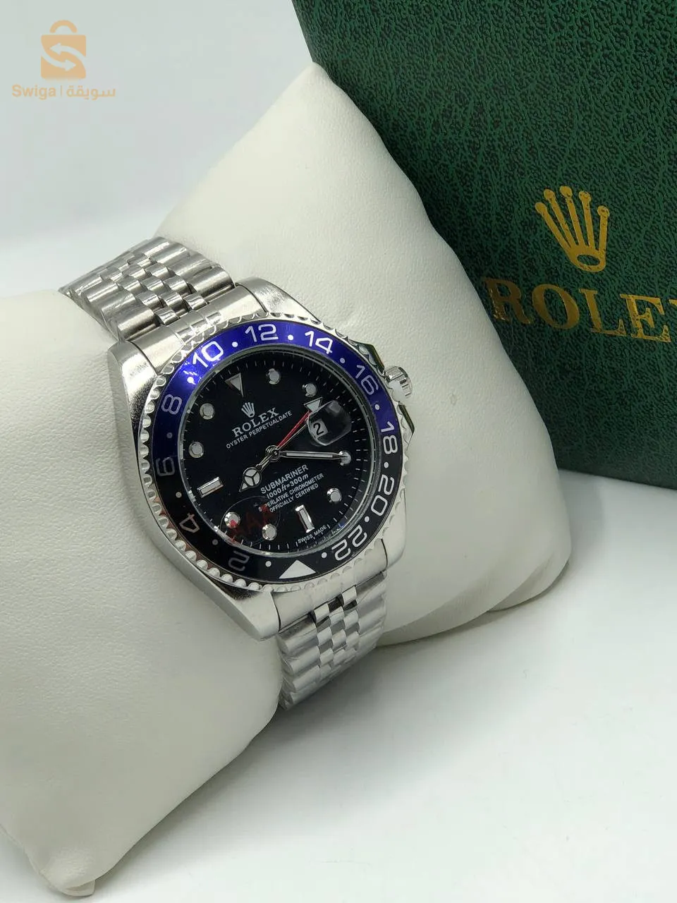 montre rolex en acier inoxydable ⌚️