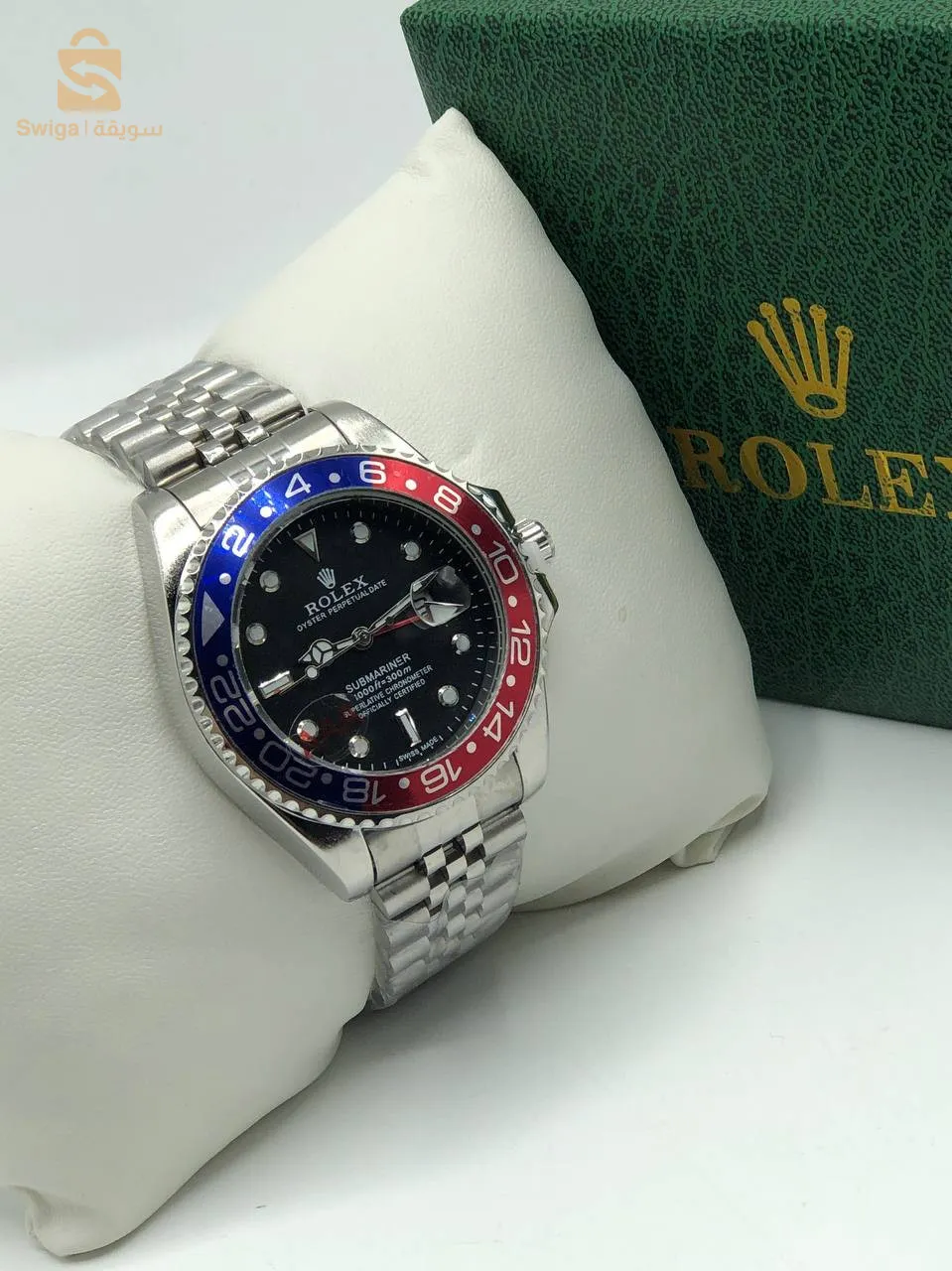 montre rolex en acier inoxydable ⌚️