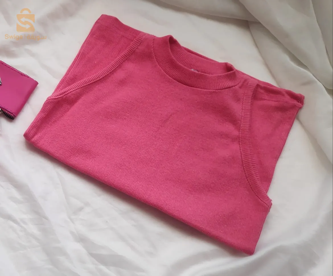Basic crop top made in turkey