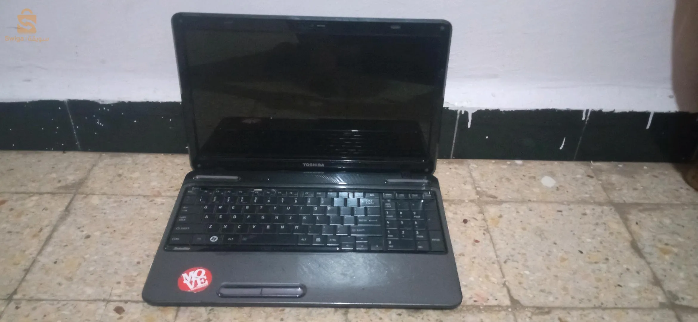 حاسوب معطل للبيع 
نوع حاسوب : TOSHIBA