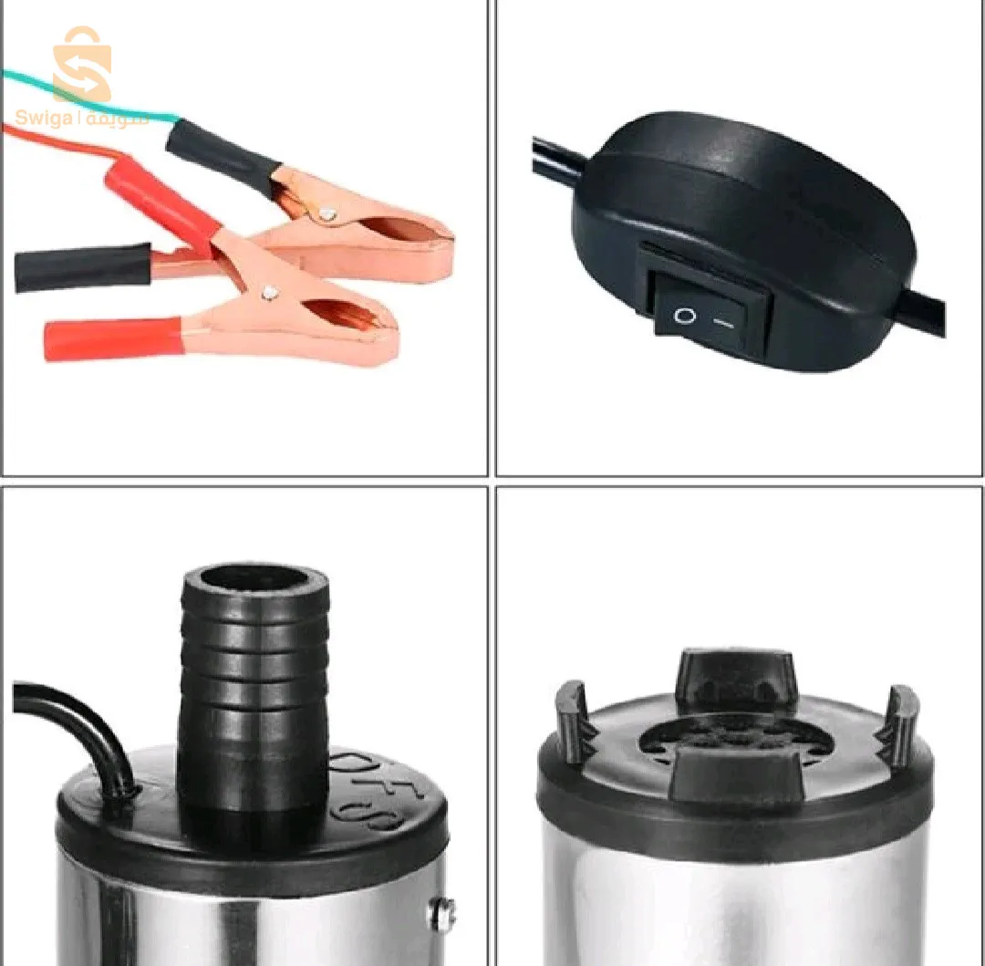 مضخة محرك السيارة لاِستِخلاص النفط و الماء بطريقة فعالة GS OPTIMUS Pompe Pour Voiture Pour Transfert Et Extraction D'eau Et De Huile 12V