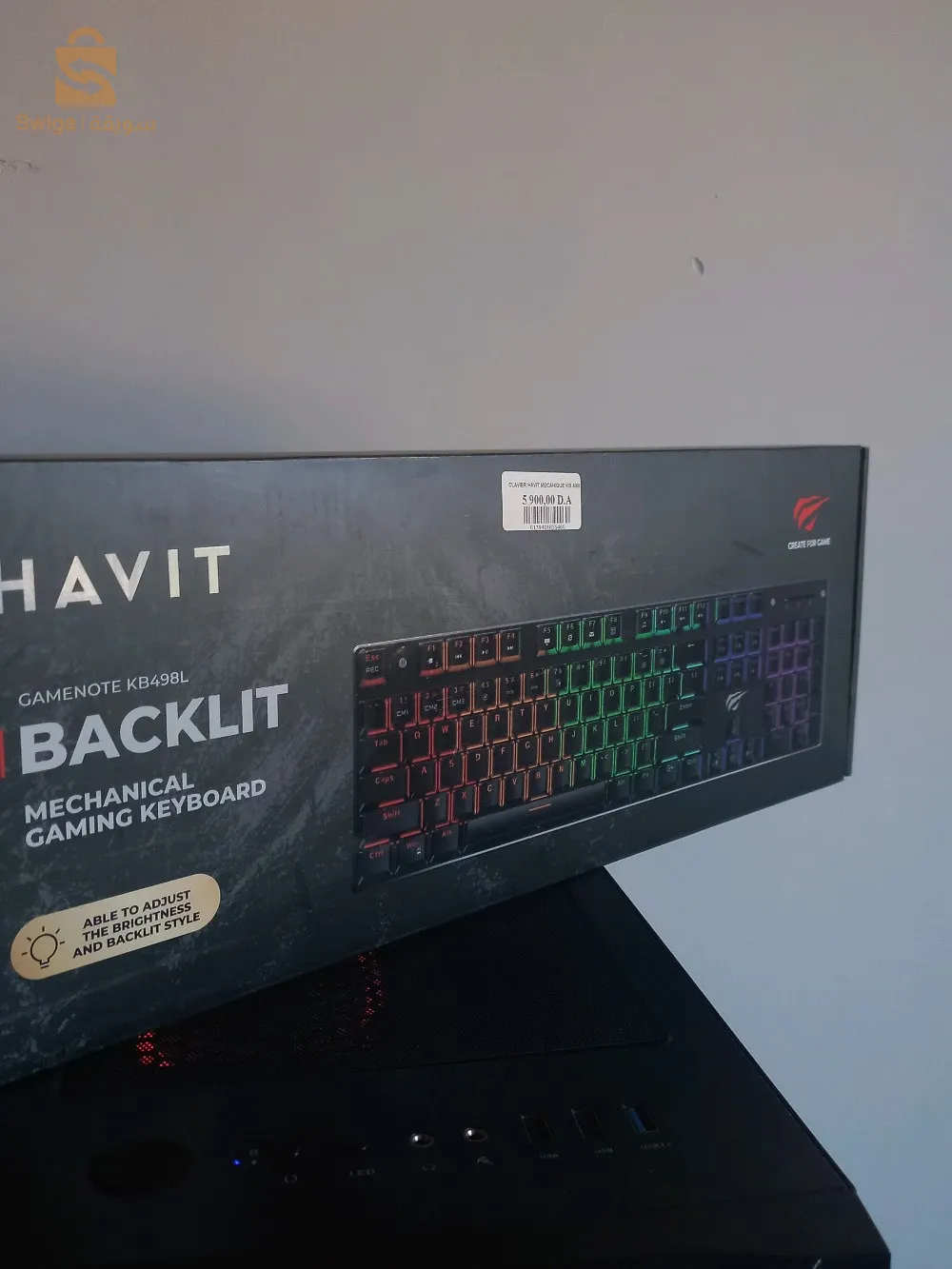 pc gamer with gaming gear
