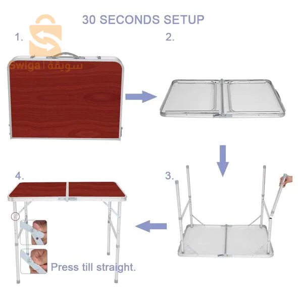 طاولة الالمنيوم قابلة للطي والتفكيك بوزن خفيف مثالية لخرجات التنزه والتخييم Multi-Function Folding Table For Camping

التوصيل لجميع الولايات 
0782760619