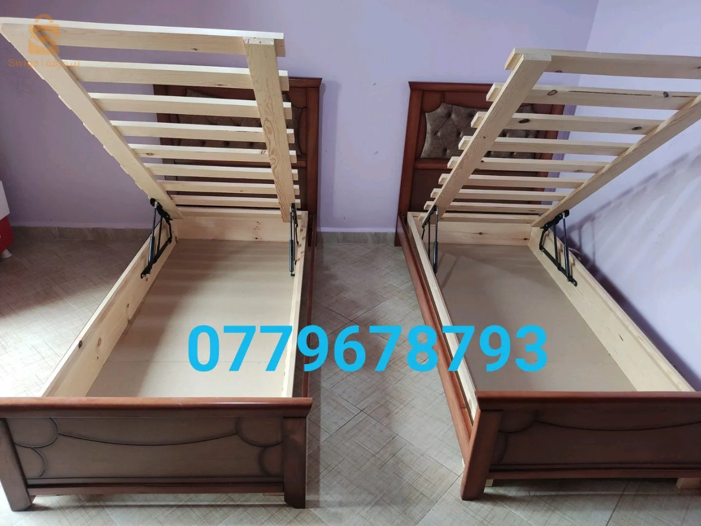 Lit coffre très solide produit local en bois hêtre  disponible à bon prix 😍