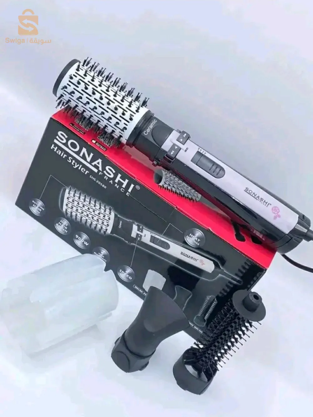 Brosse Chauffante Rotative Sonashi SHS-2058R$🤍🤍