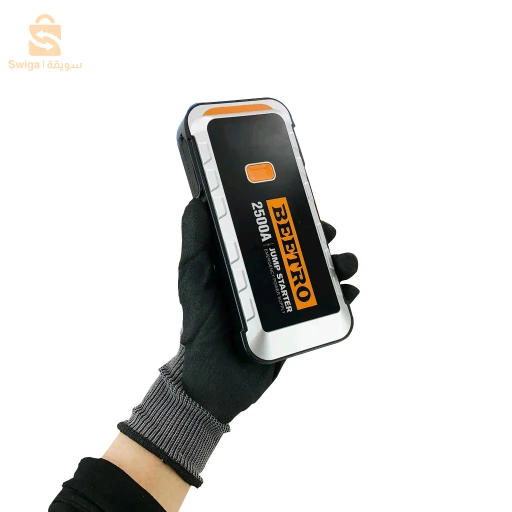 بطارية معززة 2500 أمبير باور بانك 25800 مللي أمبير مع شعلة وحقيبة BEETRO BE-0144$👍