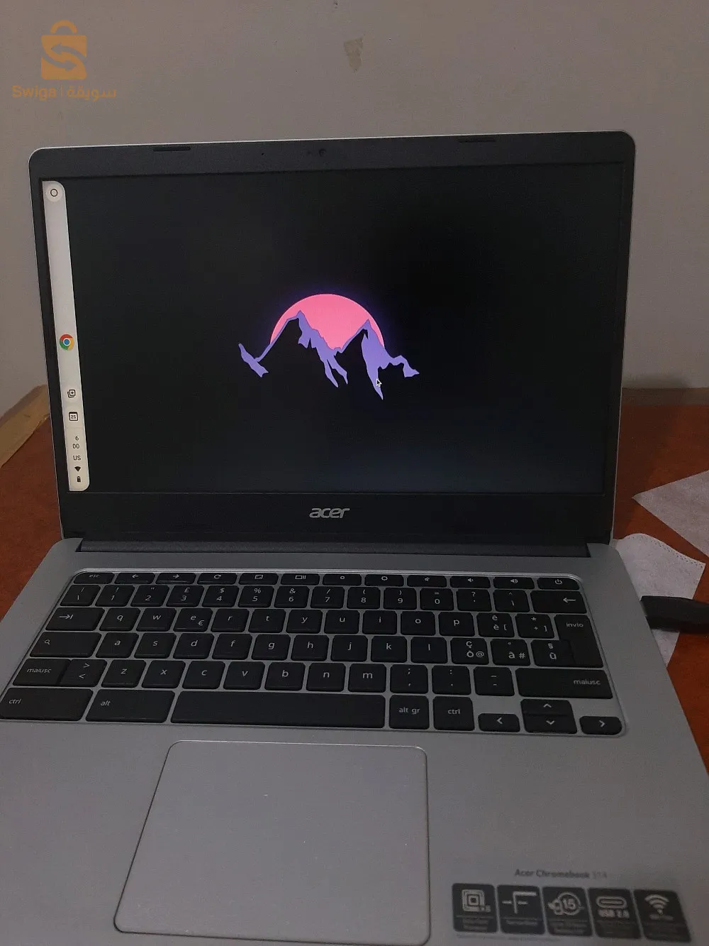 حاسوب محمول
 Acer chromebook 314 
+15 h battery
14''
+حقيبة