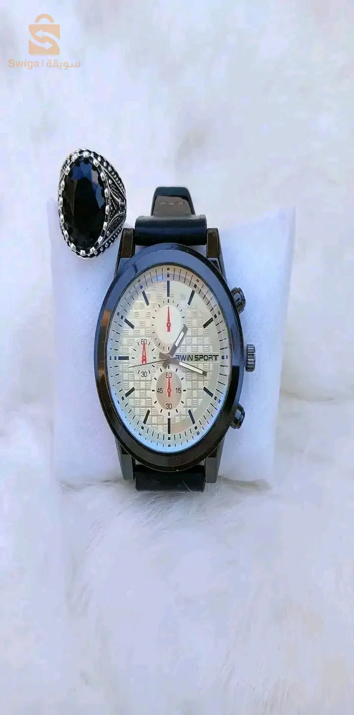 سلعة تتكلم وحدها ✨🔥 سلعة مشالله روعة 💫💯 جودة ريعة بزاااف ⌚ساعة  300da+2000daللخاتم