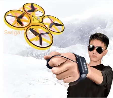 طائرة Drone Trackerالطائرة بدون طيار الصغيرة مع ضوء LED ومستشعر يدوي وساعة ذكية هي طائرة رباعية الدوارات تحكم عن بعد. تتميز بحجمها الصغير وخفة وزنها، مما يجعلها مناسبة للاستخدامات الترفيهية الجوي. تتضمن ضوء LED للرؤية الليلية ومستشعرًا يدويًا لتسهيل التحكم اليدوي عند الحاجة، بالإضافة إلى القدرة على الاتصال بساعة ذكية للتحكم ومراقبة الطائرة عن بعد.6200دج0665955230فب👉viber watts