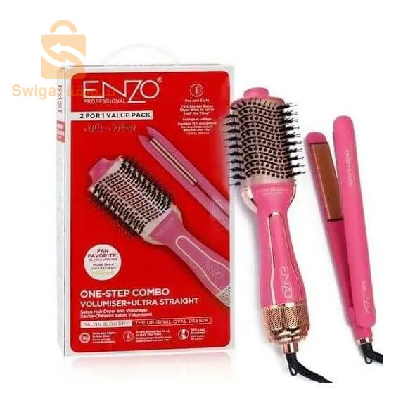 فرشاة تسخين دوارة احترافية + مملس