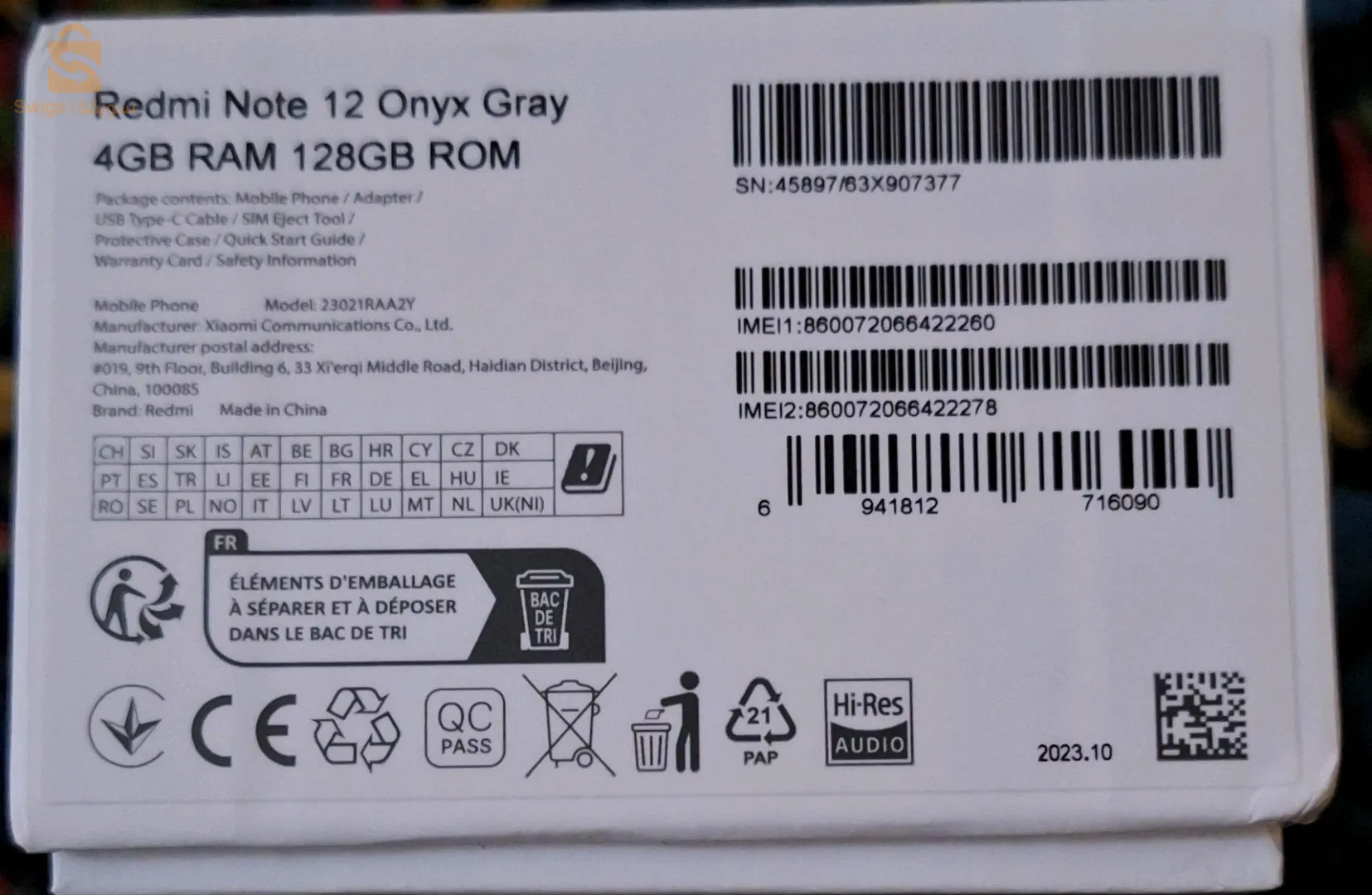 redmi note 12 global version