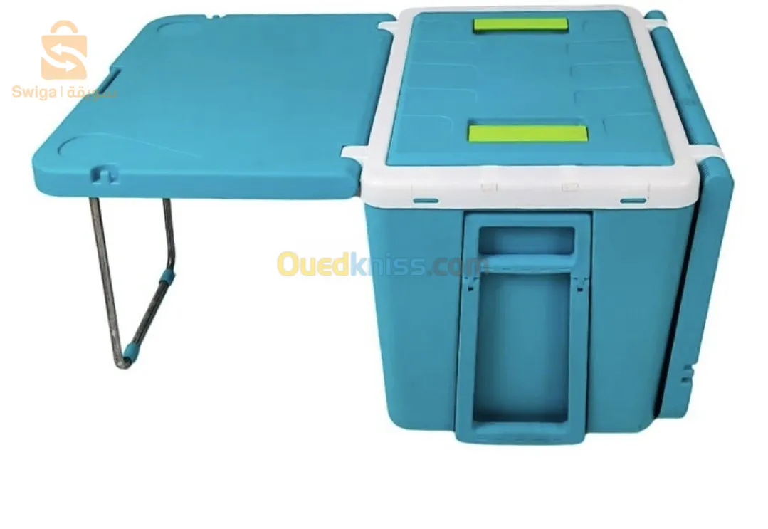 Ferdi Glacière Portative 48L Avec Table, 2 Chaise Ideal Pour Camping

التوصيل لجميع الولايات 
0782760619