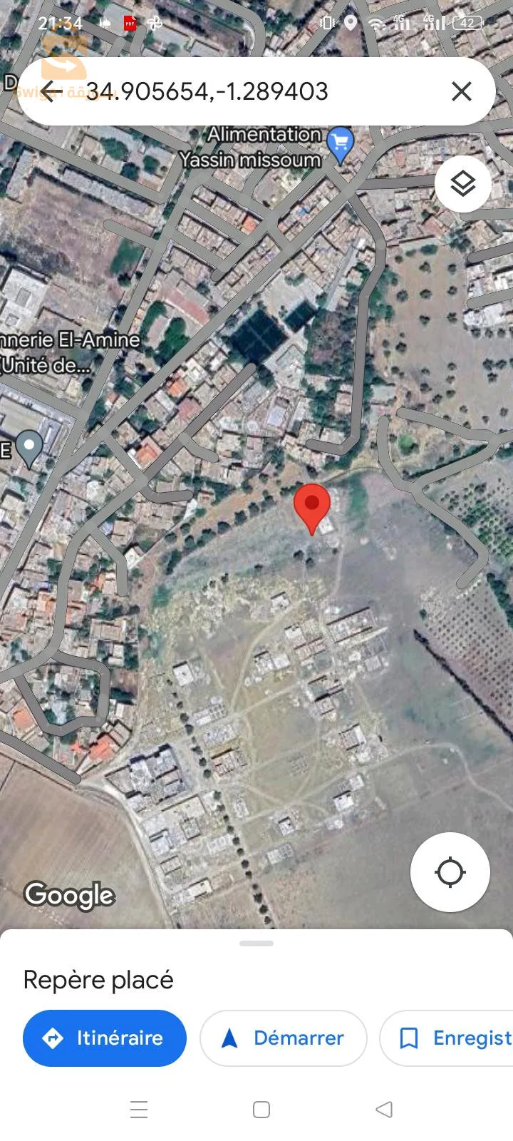 lot de terrain à Ain defla Chetouane d'une superficie de 256mettre carré soit 16*16  et deux façades sur voie de 8mettre chaqune des façades