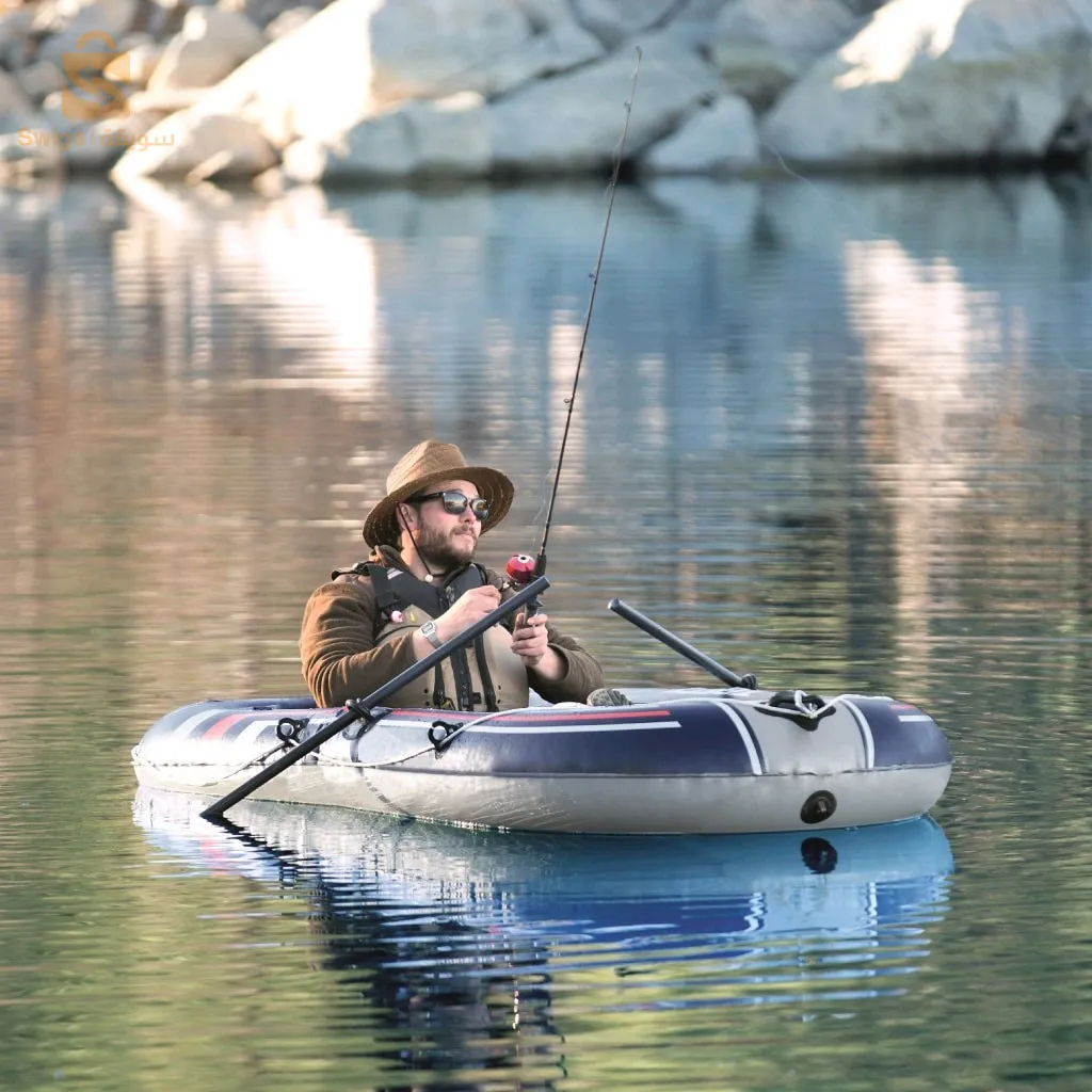 بيست واي - قارب قابل للنفخ متين لشخصين Hydro-Force™ Trek X1 228 x 121 x 32 سم 61083$👍