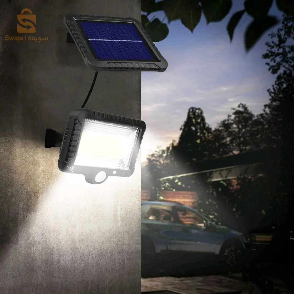 كشاف LED بالطاقة الشمسية وكاشف حركة 5 وات IP44 - SL-F100$👍