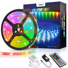 5M Bandes LED à couleur avec télécommande 12V pour éclairage intérieur et extérieur