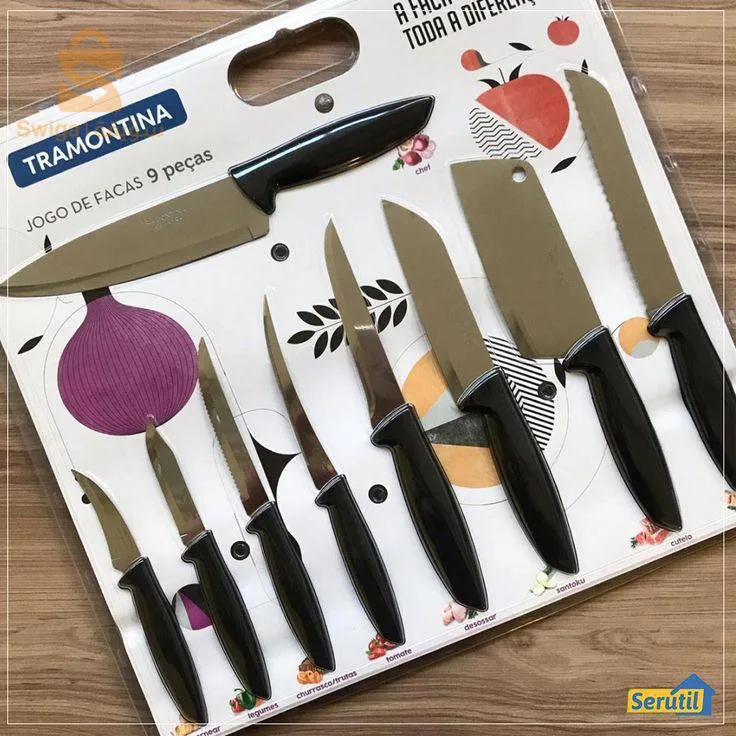 série couteaux 9pcs tromontina 🇧🇷🇧🇷🇧🇷