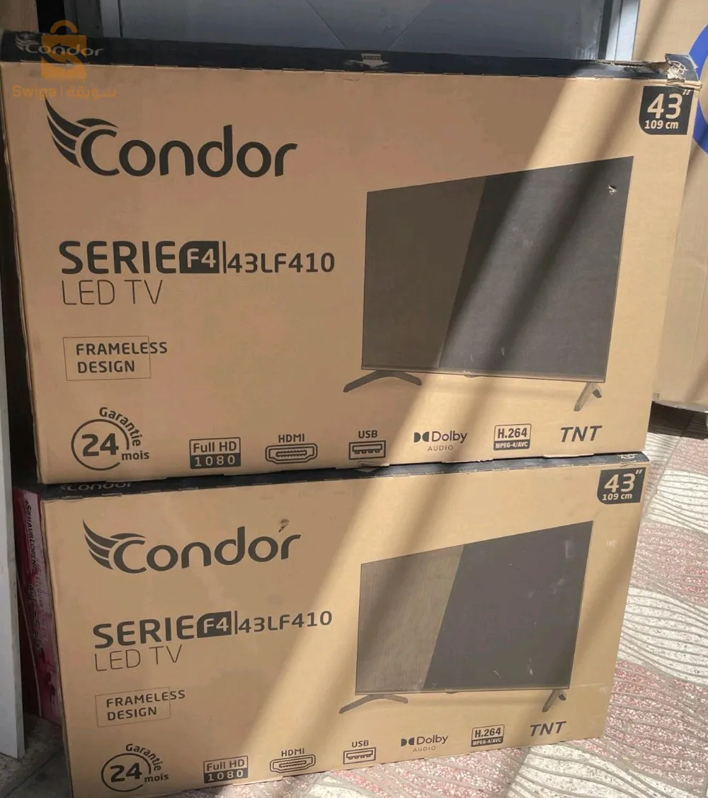 Tv CONDOR 43 pouce SM$🤍🤍