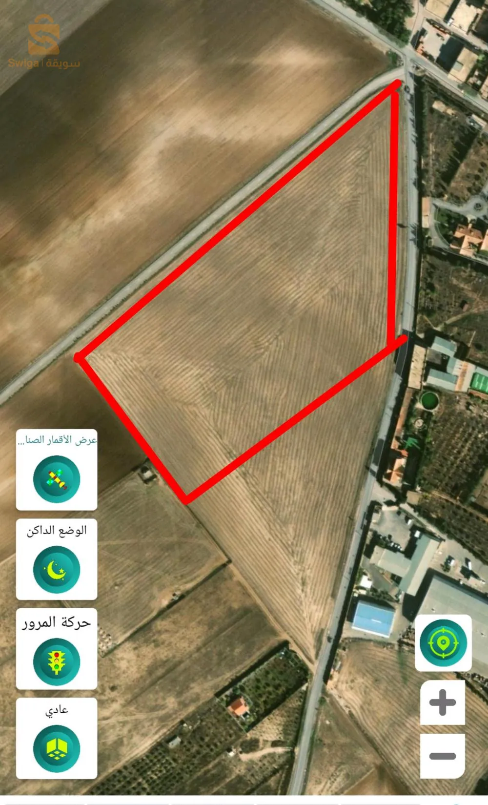 Un terrain agricole de