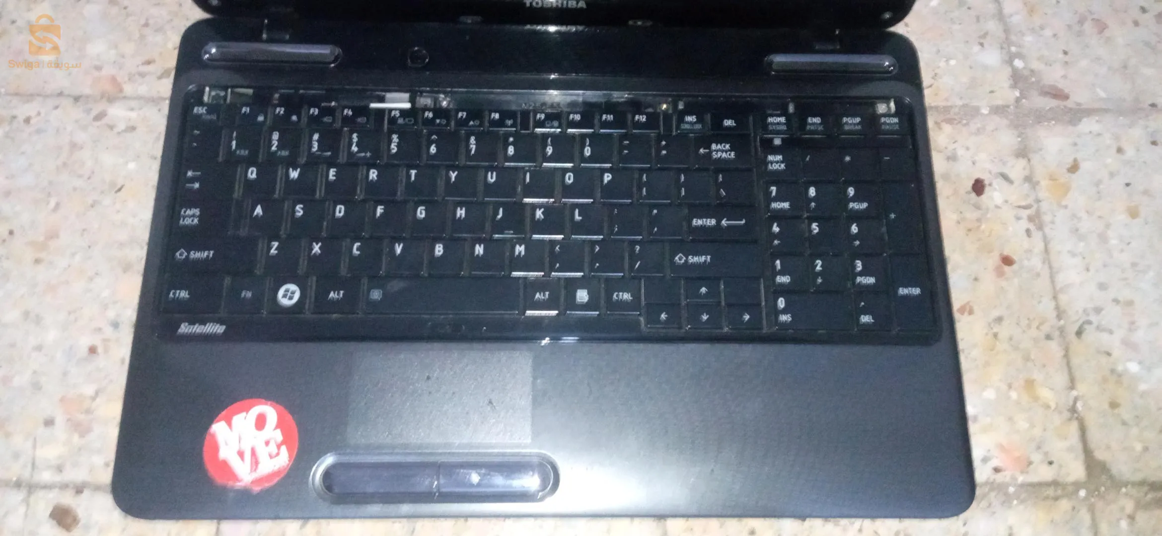 حاسوب معطل للبيع 
نوع حاسوب : TOSHIBA
