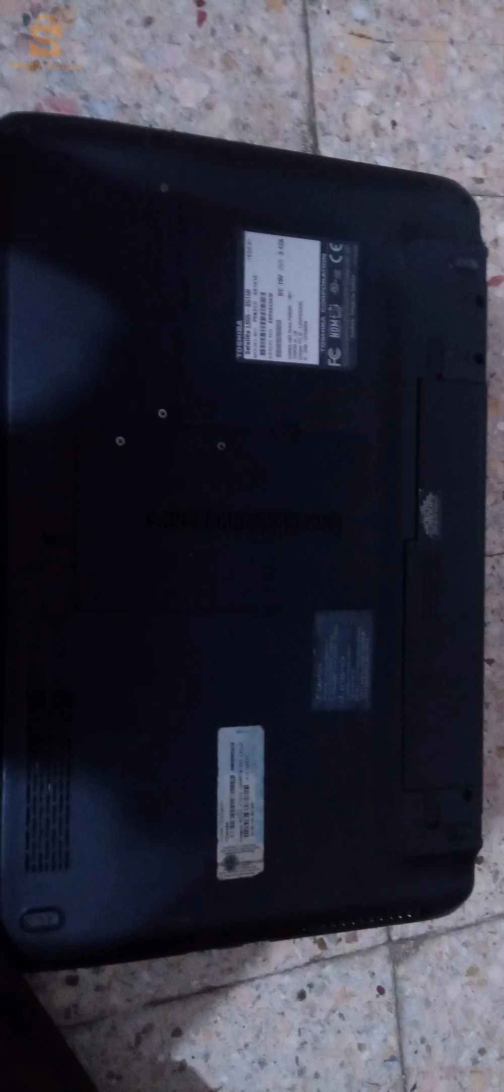 حاسوب معطل للبيع 
نوع حاسوب : TOSHIBA