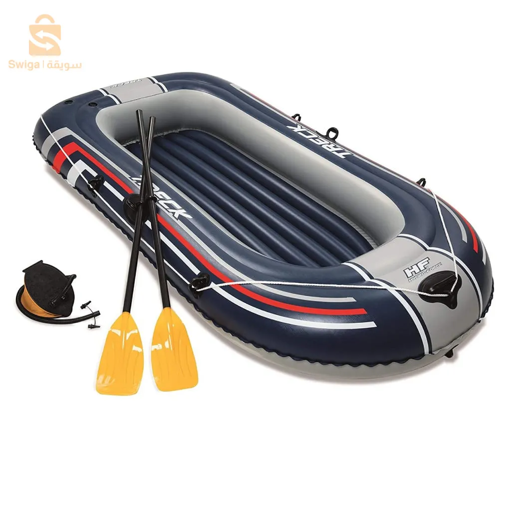 بيست واي - قارب قابل للنفخ متين لشخصين Hydro-Force™ Trek X1 228 x 121 x 32 سم 61083$👍