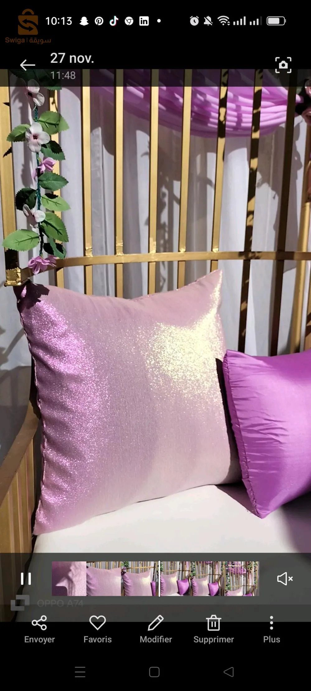 ديكور خطوبة او فيونصاي على شكل القفص الملكي للبيع