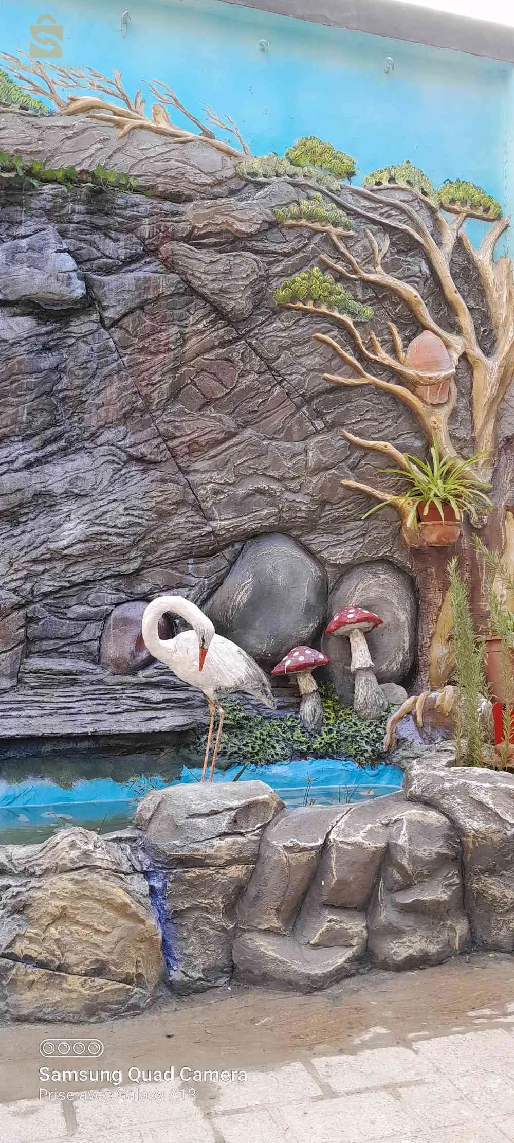 نحت على الاسمن، جميع انواع الديكورات، شلالات ، نافورات،