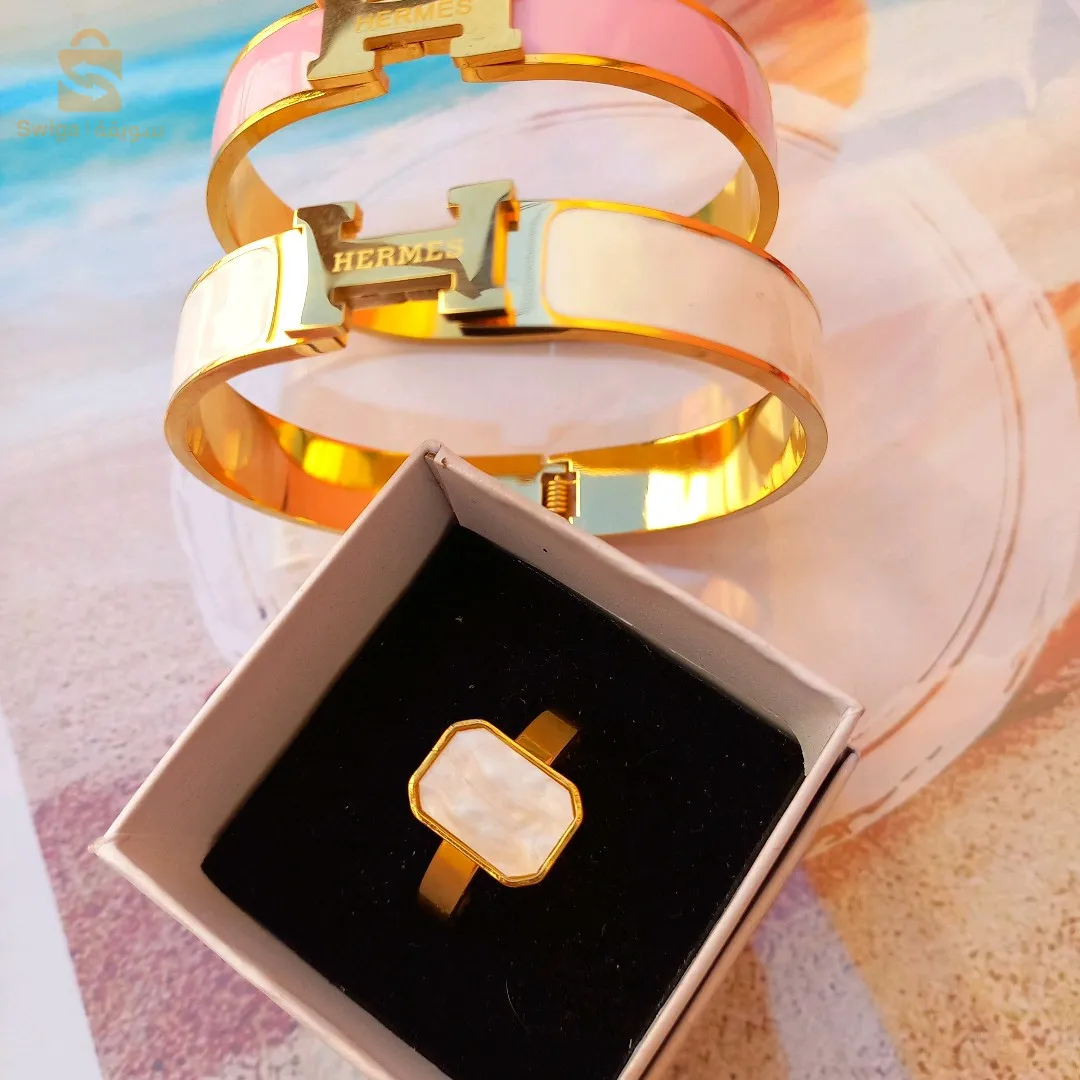 Hermès Bracelet en acier inoxydable