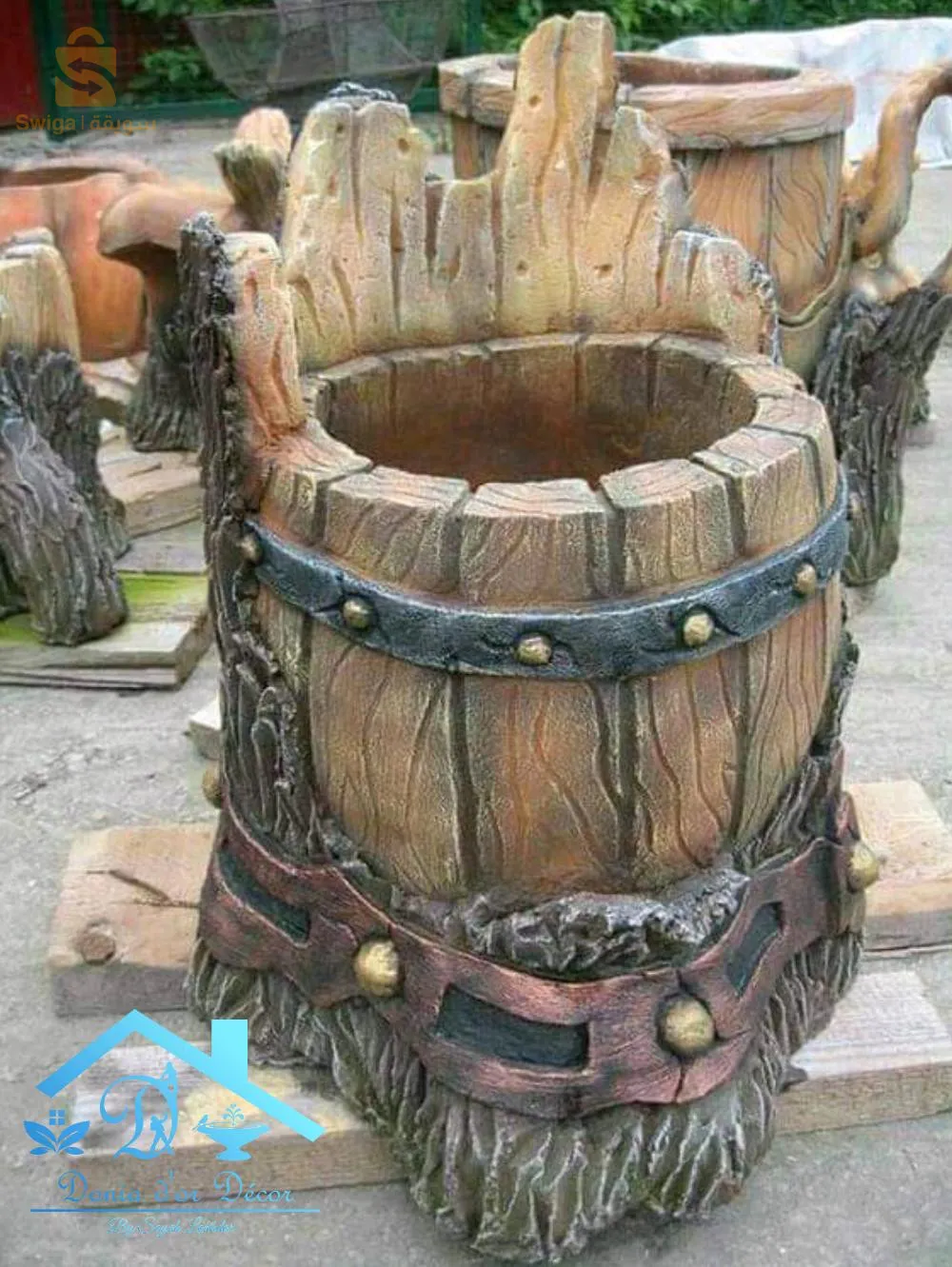 ديكور نحت على الإسمنت للحدائق
