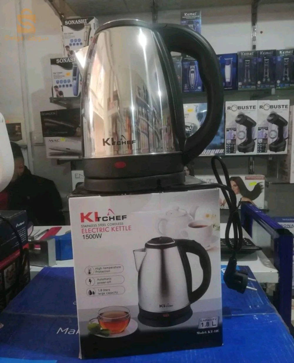 غلاية ماء bouilloire Kitchef 1.8l inox$🤍🤍