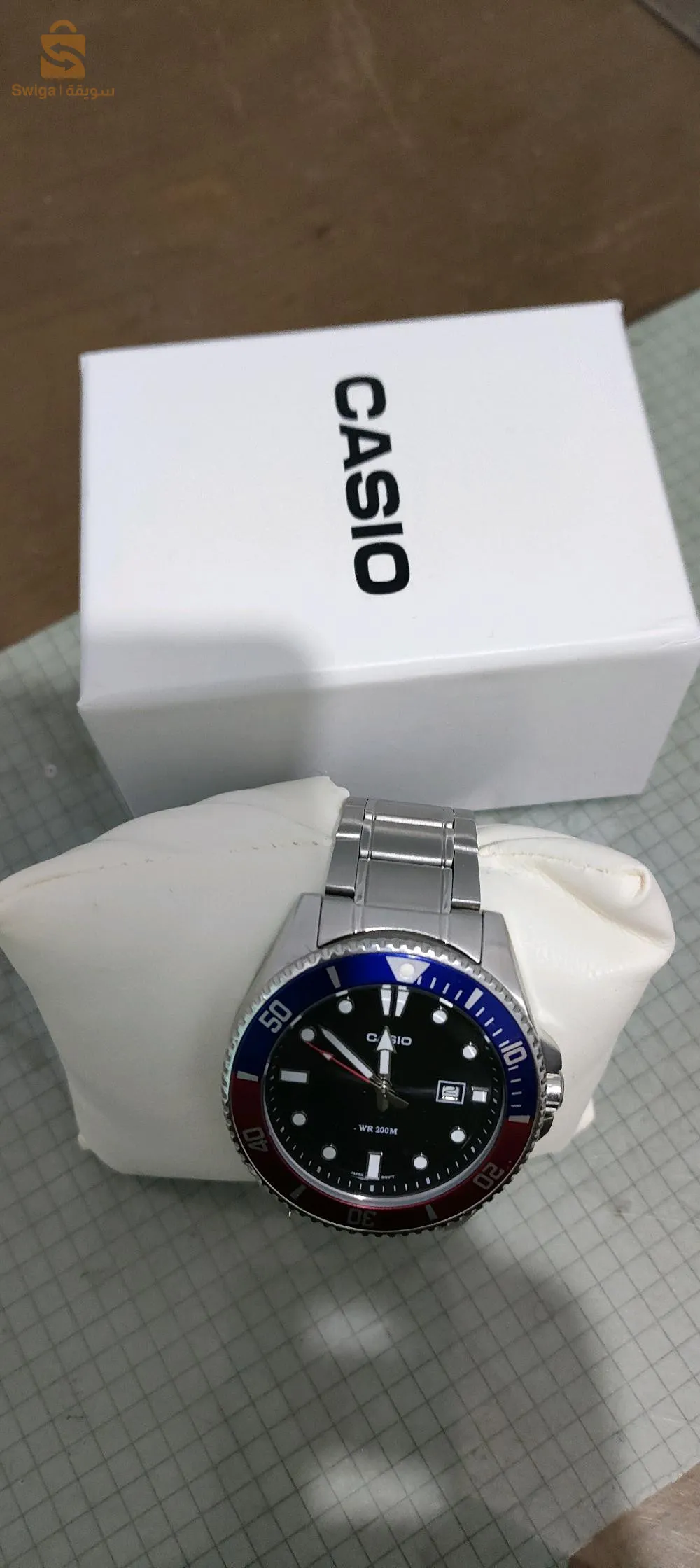 casio Pepsi édition water resistant 200 mètres
