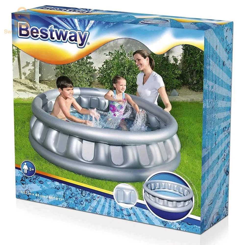 Bestway 51080 Round Inflatable Swimming Pool For Children 1.52 x 0.43 m