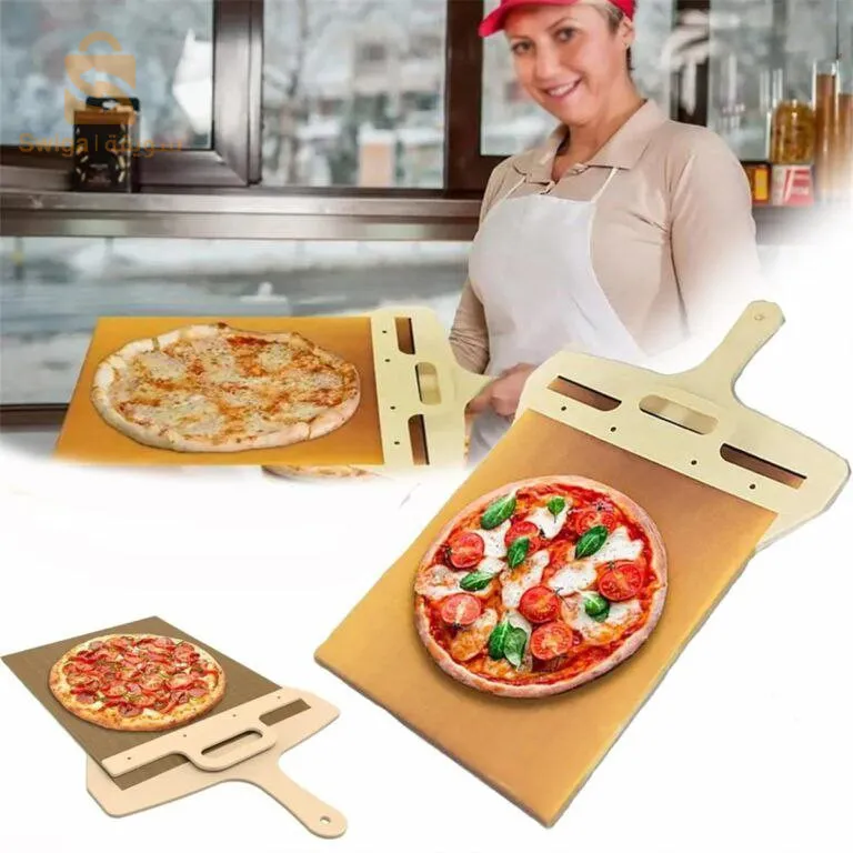 Pelle à Pizza Coulissante en bois – حاملة البيتزا خشبية ✅وصف المنتج