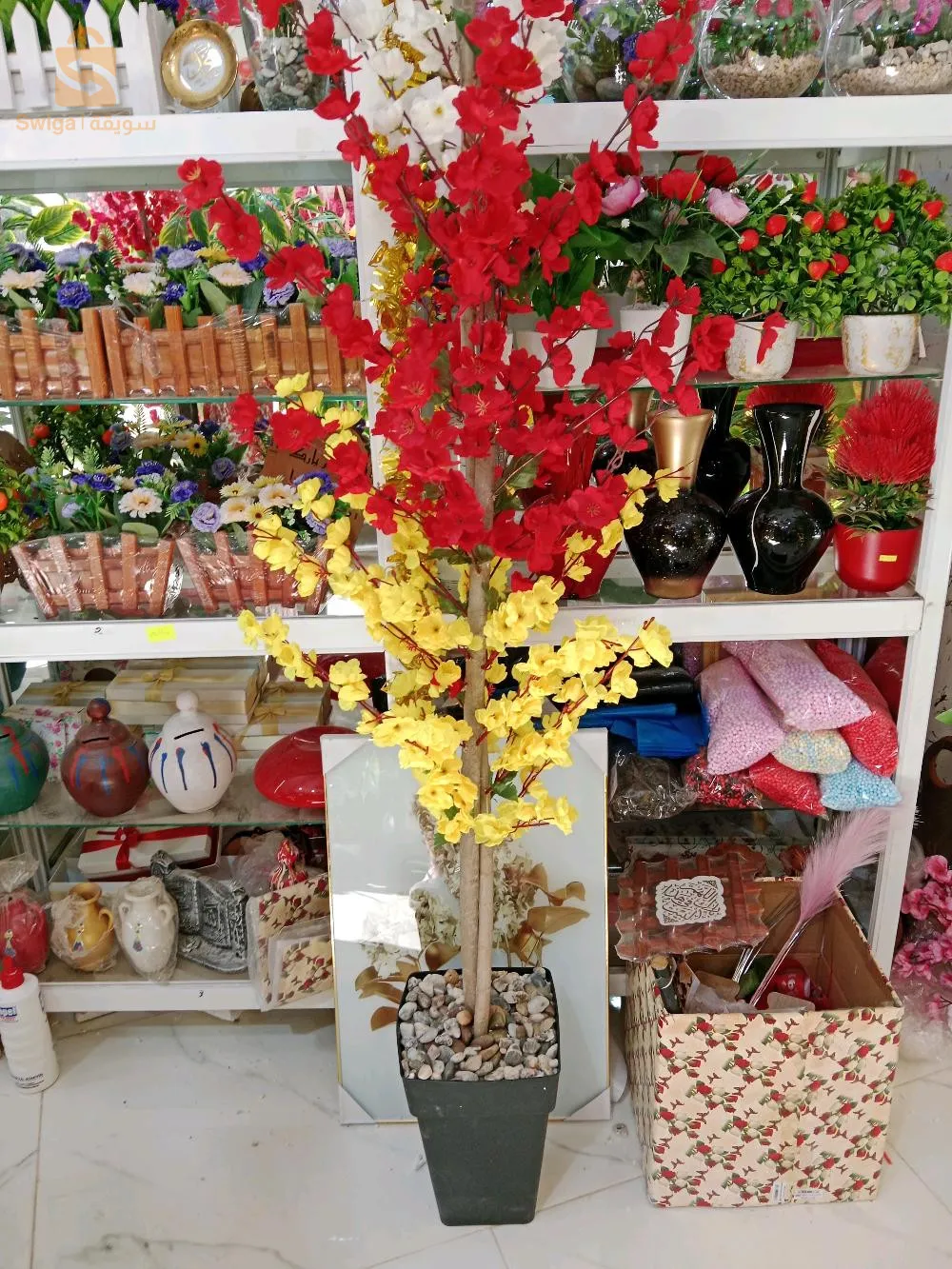 أشجار الزينة الإصطناعية و ورد المناسبات (خطوبة،تخرج.....) متوفرة جملة وديطاي