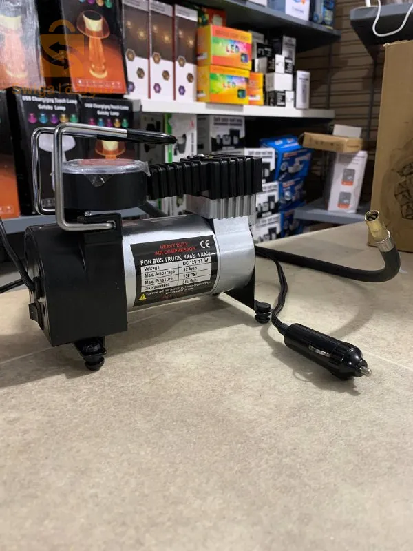 Compresseur automobile à double piston, 70 L/min, tuyau de 3 mètres, 12 V