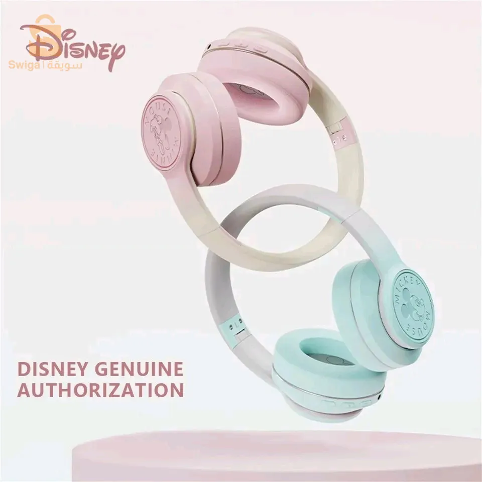 Disney casque sans fil original à suppression de bruit, stéréo, écouteur, jeu de video