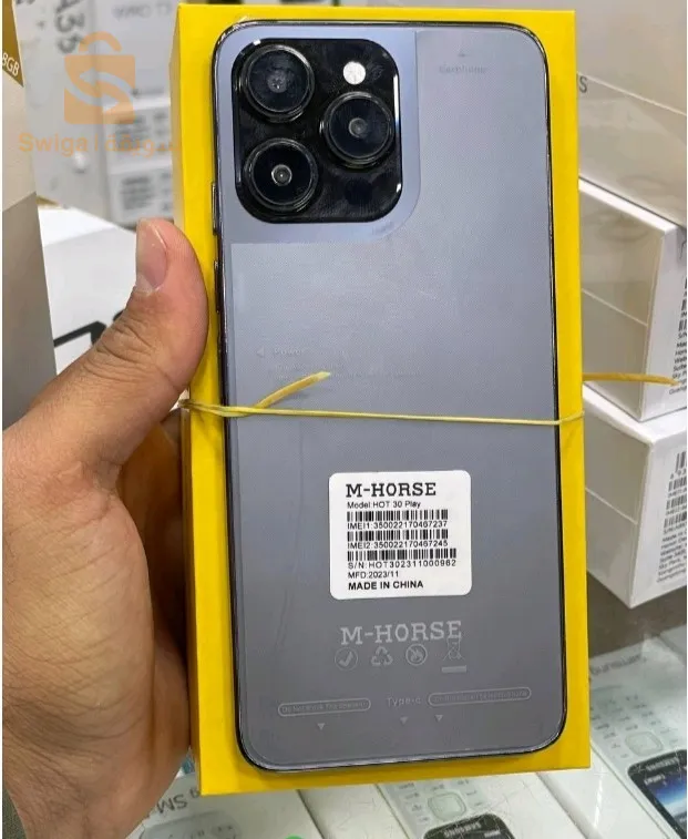 Téléphone M-horse hot 30 Camera 📸 5 MP front + 8 MP rear 3 GB ram 64 GB rom Face id Side fingerprintUsb tybe-c 5000 mah