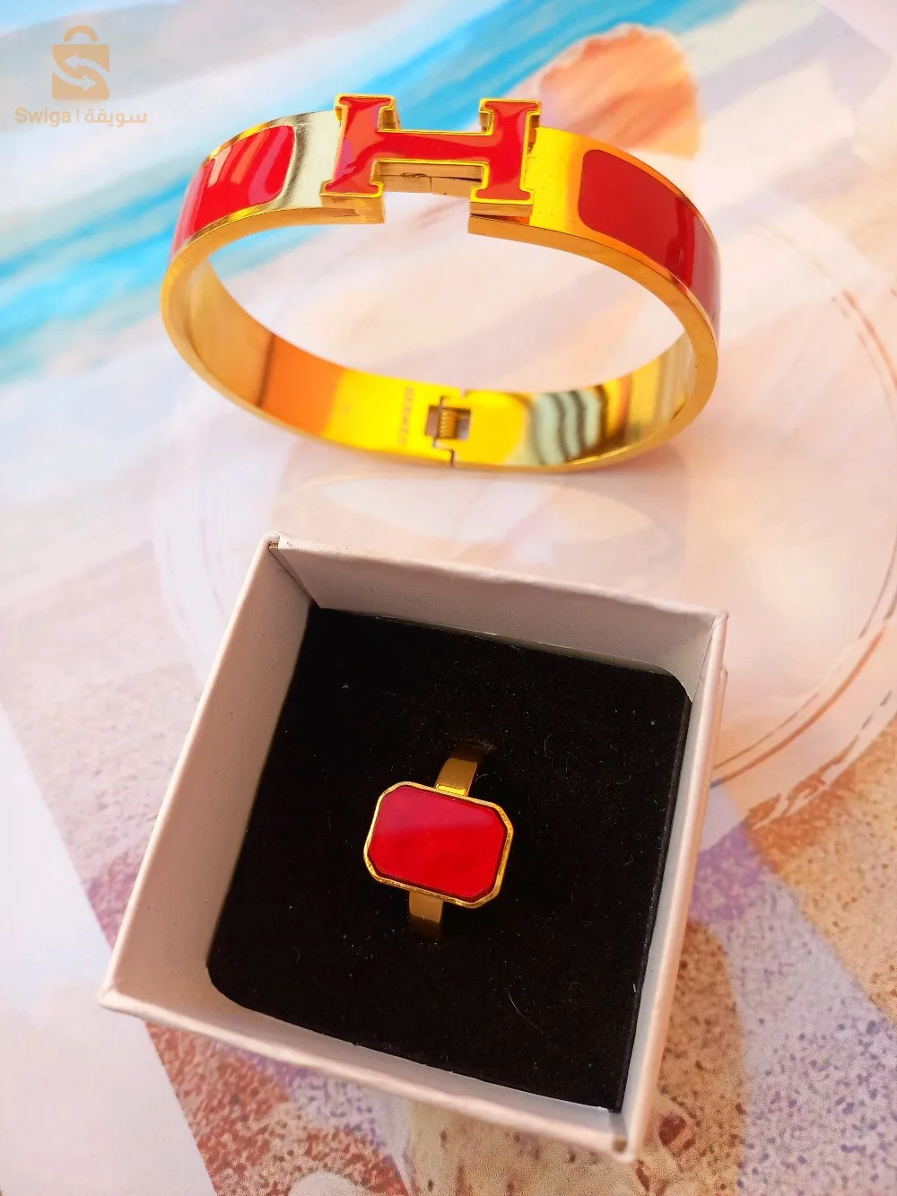 Hermès Bracelet en acier inoxydable