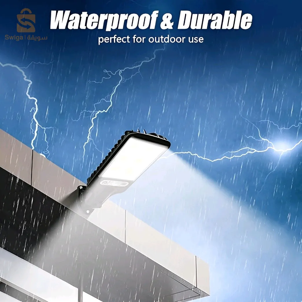 مصباح شمسي خارجي مع 3 أوضاع إضاءة ضد الماء مع جهاز تحكم عن بعد ومستشعر حركة$👍